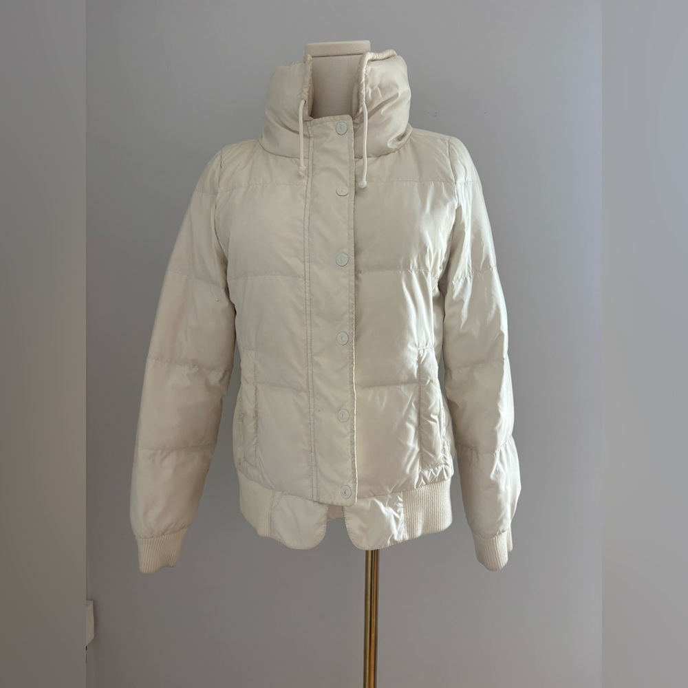 Juicy Couture Cream Quilted Puffer Jacket